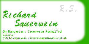 richard sauerwein business card